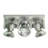 Aca-Lighting SET OF WHITE PLASTIC END CAPS FOR P117, 1PC WITH HOLE & 1PC WITHOUT HOLE