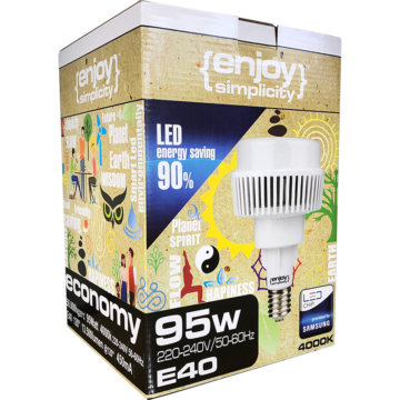   LED Eξωτ/κος Φωτισμός EL858002 | LED UFO HIGH POWER 95W(>250W)E40|6500k|13500lm|{enjoysimplicity}™