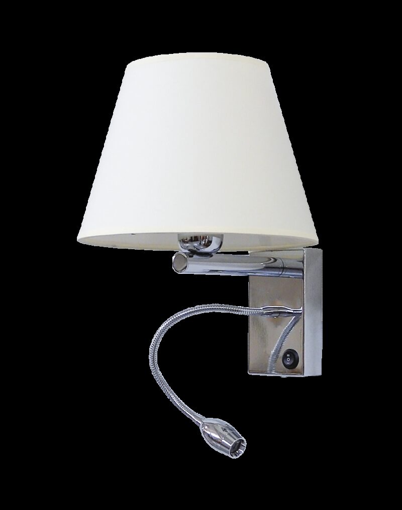 Φωτιστικό επιτοίχιο AH-01 2L HAT LED NI-EKRU