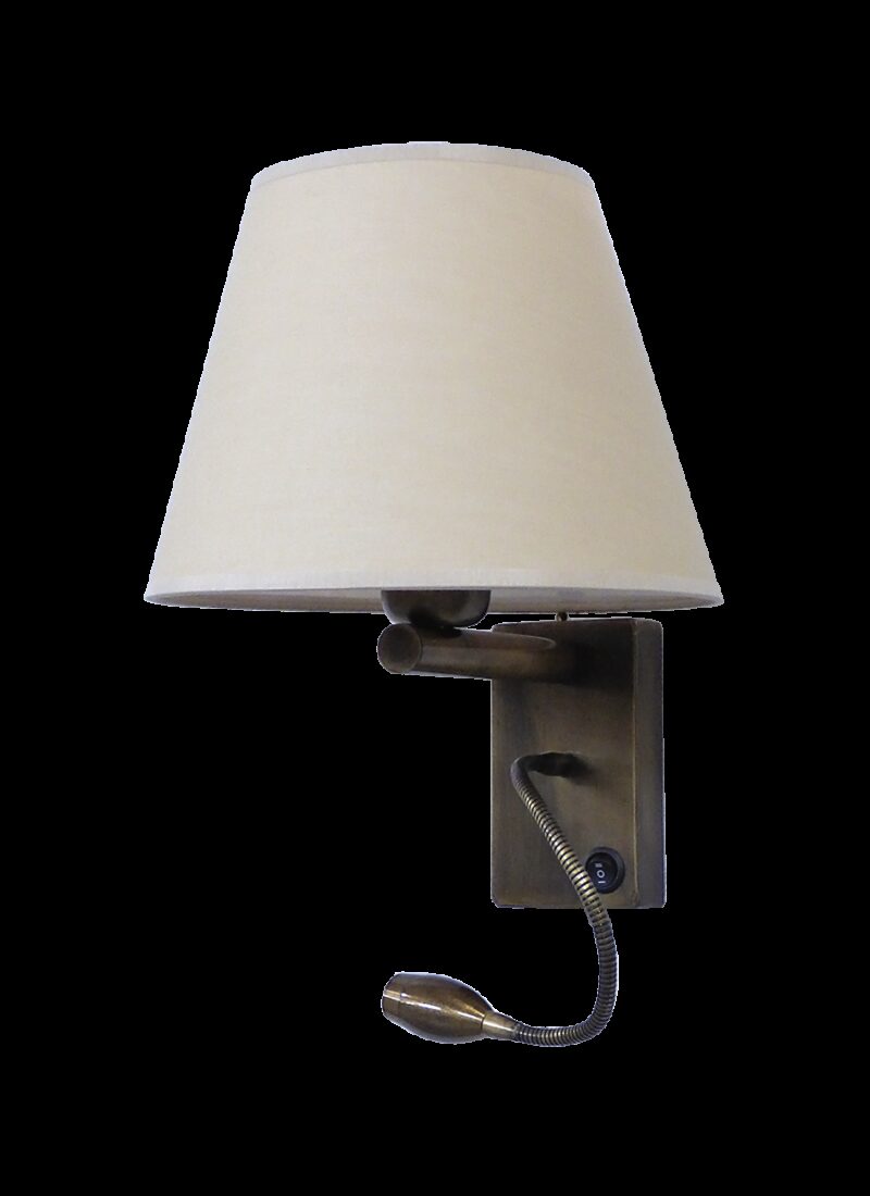 Heronia Φωτιστικό επιτοίχιο AH-01 2L HAT LED BR-BEIGE