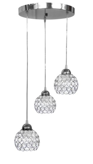 CHRIS 3L PENDEL NIKEL CRYSTAL