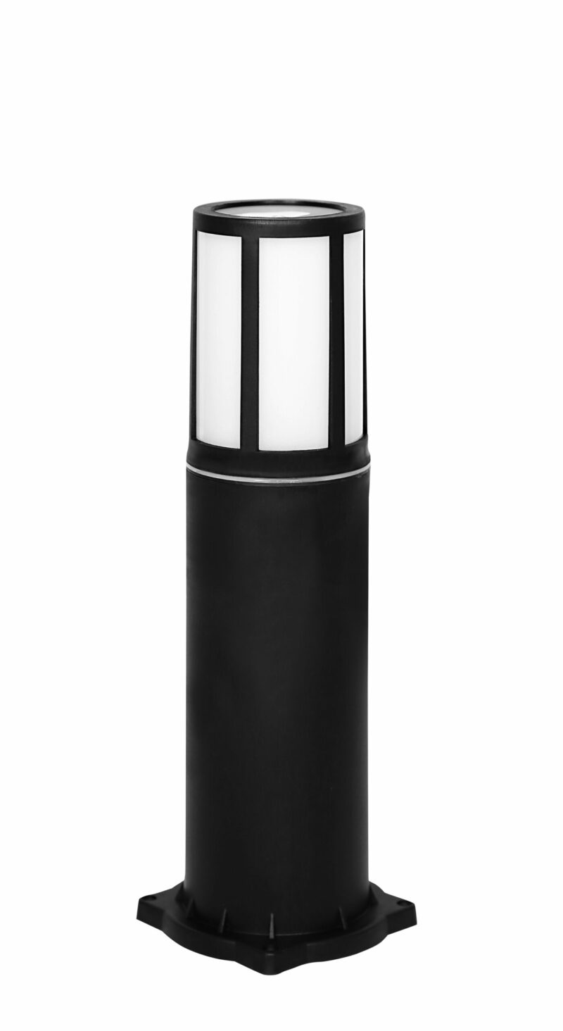 Εδάφους μοντέρνο κυλινδρικό πλαστικό plegma  D-271K BLACK