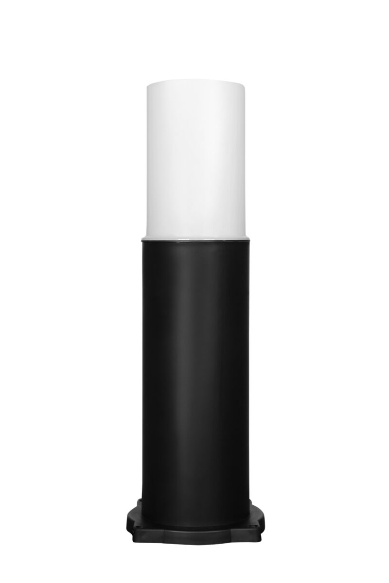 Heronia Εδάφους μοντέρνο κυλινδρικό πλαστικό  D-271 BLACK H35cm