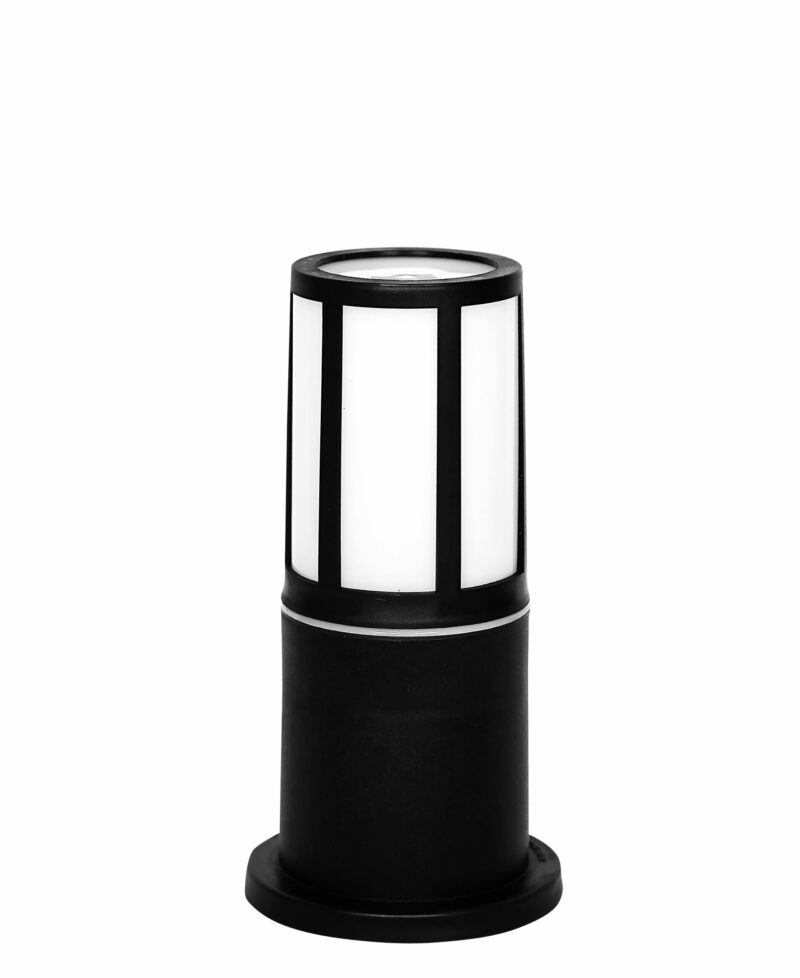 Εδάφους μοντέρνο κυλινδρικό πλαστικό plegma  D-270K BLACK