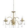 BISTRO/3L WHITE-BRONZE ΠΟΛΥΦΩΤΟ Ε/14 ΚΕΡΙ ΜΕ ΚΡΥΣΤΑΛΛΑ