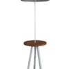 FLW-03 WHITE Φωτιστικό δαπέδου με αμπαζούρ H156cm