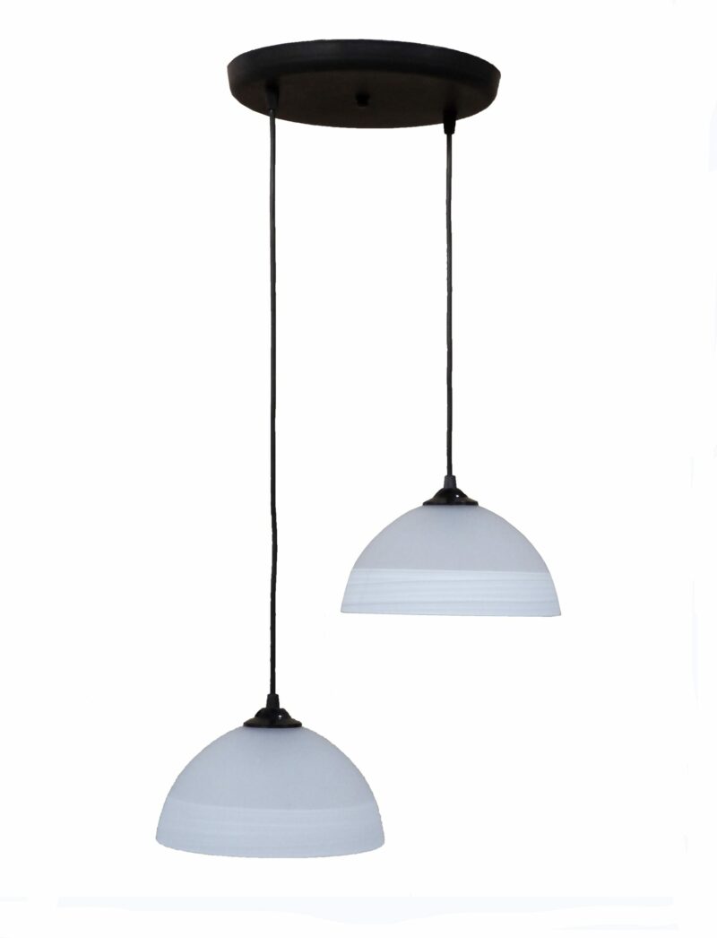 Φωτιστικό /οροφής ανισόπεδο GL-1020PENDEL 2L BL-WHΙΤΕ