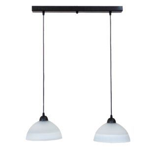 Heronia Φωτιστικό /οροφής ράγα  GL-1020RAGA 2L CE BL-WHITE