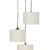 Heronia ΗΚ-01 PENDEL 3L ΛΕΥΚΟ/ΚΡΕΜ-ΒL / WHITE/CREAM-BL Μοντέρνο φωτιστικό 3φωτο κύλινδρος