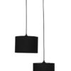 ΗΚ-03 PENDEL 2L ΜΑΥΡΟ-ΒL / BLACK-BL Μοντέρνο φωτιστικό 2φωτο κύλινδρος