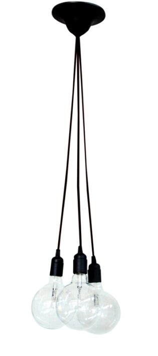 Heronia Κρεμαστό φωτιστικό KA-01TS 3/L BLACK CABLE