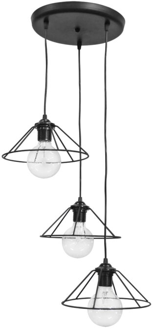 Φωτιστικό Κρεμαστό/Οροφής FUN-350 3L PENDEL BLACK