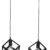 Heronia Κρεμαστό φωτιστικό KYVOS 2/L RAGA BLACK