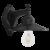 Fotonio Φωτιστικό τοίχου / απλίκα LP-150AN-S BLACK Heronia Φωτιστικό τοίχου / απλίκα LP-150AN-S BLACK