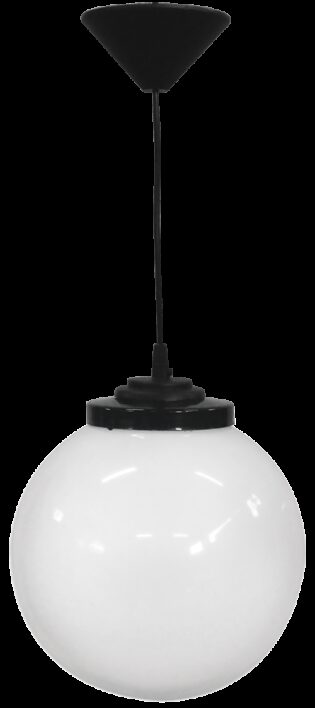 Heronia Φωτιστικό Κρεμαστό LP-100K Φ30 1L BLACK