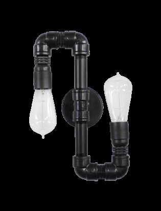 Industrial απλίκα/οροφής  PP-27PL AK 2L BLACK