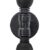 Heronia Φωτιστικό επιτοίχιο / απλίκα PP-27AP/FUN-10  2/L  BLACK
