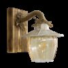 Φωτιστικό τοίχου ROPE-WOOD R-98ΑΡ WHITE-BR GLASS