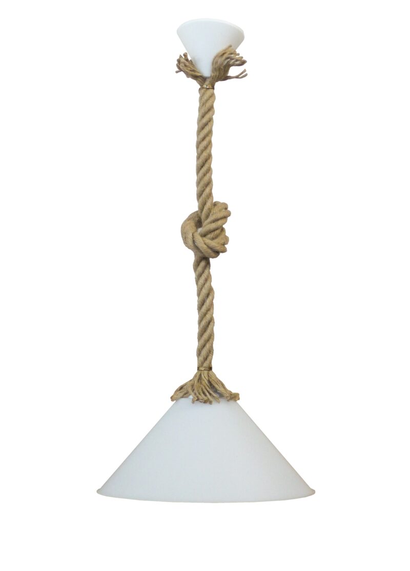 Κρεμαστό φωτιστικό CONOS/30 1L ROPE UT-WHITE