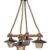 Heronia UT-98CROSS 4/L MIX-WH-BR ΚΡΕΜΑΣΤΟ Ε/27 ΞΥΛΟ-ΣΧΟΙΝΙ-ΓΥΑΛΙ
