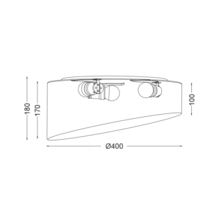 Aca-Lighting Φ/Σ ΟΡΟΦΗΣ 3ΧΕ27 ΠΑΛ ΓΚΡΙ ΥΦΑΣΜΑ+ΑΚΡΥΛΙΚΟ  Φ40ΧΗ18CM PABLO