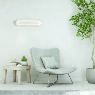 Όροφής ^ΟΡΟΦΗΣ Φ/Σ LED 36W DIM 3000K 2700LM SOLO ΜΕΤΑΛΛΙΚΟ ΛΕΥΚΟ IP20 57X14X6CM