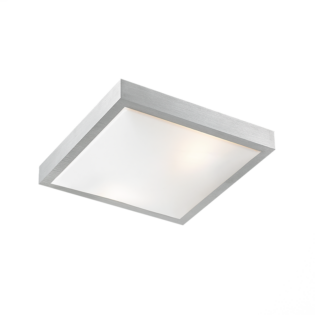 Aca-Lighting ΠΛΑΦΟΝΙΕΡΑ ΑΚΡΥΛΙΚΗ ΤΕΤΡΑΓΩΝΗ Φ30CM 2XE27 INDIANA