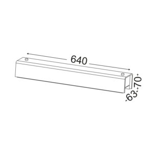 Aca-Lighting ΑΠΛΙΚΑ ΜΠΑΝΙΟΥ/ΚΑΘΡΕΠΤΗ 64CM 4XE14 AEGEAN