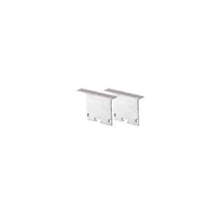 Προφίλ Αλουμινίου κι Εξαρτήματα SET OF METAL END CAPS FOR P211, 2 PCS WITHOUT HOLE