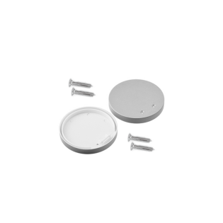 Aca-Lighting SET OF SILVER PLASTIC END CAPS FOR PROFILE P66, 2 PCS WITHOUT HOLE