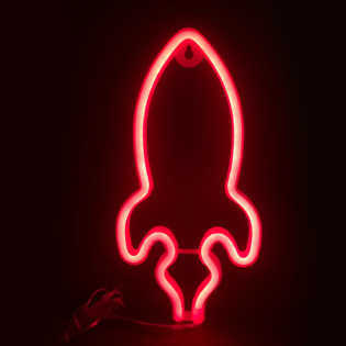 LED Neon ΠΥΡΑΥΛΟΣ, 87 NEON LED ΛΑΜΠΑΚΙΑ ΜΕ ΜΠΑΤΑΡΙΑ (3xAA)/USB, ΚΟΚΚΙΝΟ, IP20, 13.5x2x27cm
