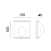 ^LED ΓΥΨΙΝΟ TRIMLESS Φ/Σ MAVIS ΕΜΜΕΣΟΥ ΦΩΤΙΣΜΟΥ CREE 1.5W 3000K 150LM 230V AC RA80 - Image 2