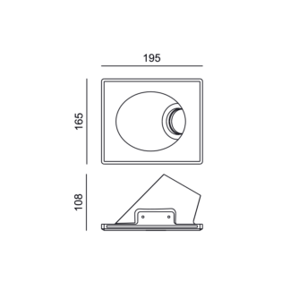 Aca-Lighting ^ΣΤΡΟΓΓΥΛΟ ΓΥΨΙΝΟ TRIMLESS ΣΠΟΤ JADE GU10 ΠΛΑΓΙΟΥ ΦΩΤΙΣΜΟΥ