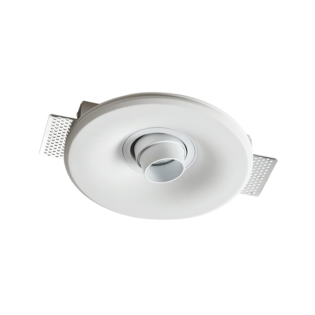 Aca-Lighting ^ΣΤΡΟΓΓΥΛΟ ΚΙΝΗΤΟ ΓΥΨΙΝΟ TRIMLESS ΣΠΟΤ CARLY GU10