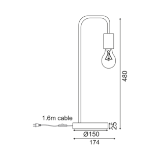 Aca-Lighting ΠΟΡΤΑΤΙΦ 1ΧΕ27 ΜΕΤΑΛΛΙΚΟ ΜΕΝΤΑ+ΞΥΛΟ 18ΧΗ48CM NAXOS