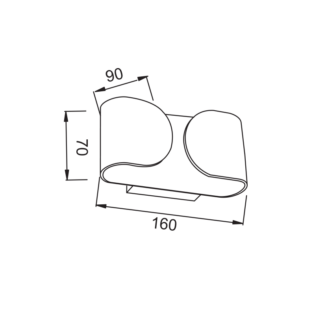 Aca-Lighting ΛΕΥΚΗ ΑΠΛΙΚΑ LED ΕΜΜΕΣΟΥ ΦΩΤ. 2X3W 230V 4000K 25000hrs NEPHELE