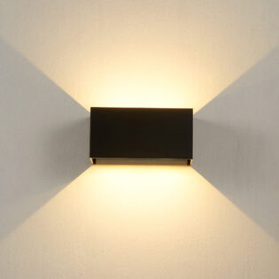 Aca-Lighting ^LED SMD WALL LUMINAIRE 12W 860LM 0-120° 230VAC 3.000K DARK GREY CRI80 IP54 30.000HRS