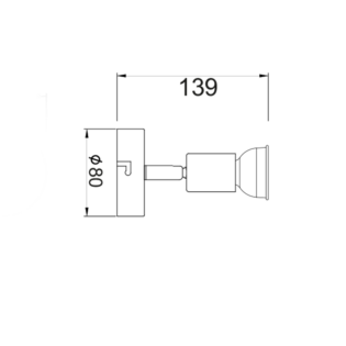 Aca-Lighting ΣΠΟΤ Ι ΛΕΥΚΟ ΜΑΤ 1 Χ GU10 TRINITY