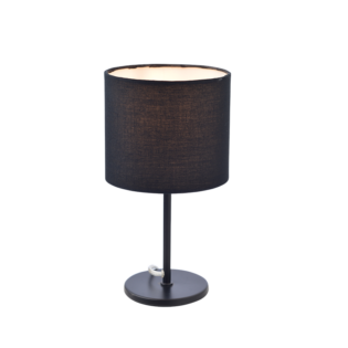 Επιτραπέζια ΠΟΡΤΑΤΙΦ ΥΦΑΣΜΑ ΜΑΥΡΟ 1X40W E14 H28CM ARIOSO