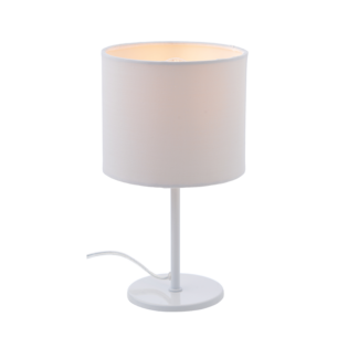 Επιτραπέζια ΠΟΡΤΑΤΙΦ ΥΦΑΣΜΑ ΛΕΥΚΟ 1X40W E14 H28CM ARIOSO