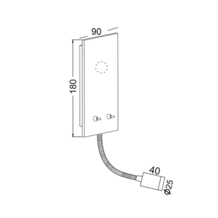 Aca-Lighting ΒΑΣΗ ΑΠΛΙΚΑΣ 1XE27+3WLEDΣΠΙΡΑΛ ΧΡΩΜΙΟ ΜΕΤΑΛΛ. ΜΕ ΔΙΑΚΟΠ PYTHON