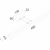 ^ΕΠΙΤΟΙΧΟ Φ/Σ LED 12W 3000K 780LM ΟΡΕΙΧΑΛΚΟ ΜΕΤ/ΚΟ IP44 50X6X19CM RIO - Image 2