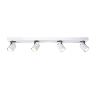 Aca-Lighting ^ΕΠΙΤΟΙΧΟ Φ/Σ 4XGU10 ΛΕΥΚΟ ΑΛΟΥΜΙΝΙΟ 76Χ7Χ12CM DISCO