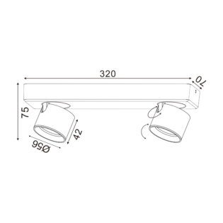 Όροφής ^ΕΠΙΤΟΙΧΟ Φ/Σ LED 10W COB 80° 3000K 800LM ΛΕΥΚΟ ΑΛΟΥΜΙΝΙΟ 32X7XH7,5CM PLUTO