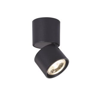Όροφής ^ΕΠΙΤΟΙΧΟ Φ/Σ LED 5W COB 80° 3000K 400LM ΜΑΥΡΟ ΑΛΟΥΜΙΝΙΟ D5,6XH10CM PLUTO