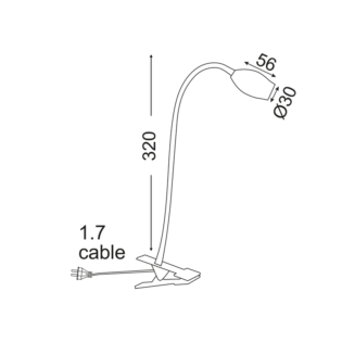 Aca-Lighting ΕΠΙΤΡΑΠΕΖΙΟ ΣΠΟΤ ΝM LED 3W 210Lm ΣΠΙΡΑΛ-ΔΙΑΚΟΠ& ΚΛΙΠ 4000K 230V SWAN