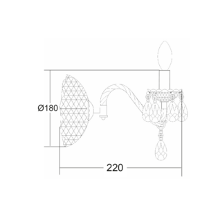 Επιτοίχια ΑΠΛΙΚΑ ΜΑΥΡΗ ΑΚΡΥΛΙΚΗ 1X40W E14 PEGASUS