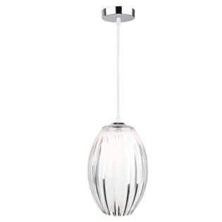 Aca-Lighting ΚΡΕΜΑΣΤΟ ΑΚΡΥΛΙΚΟ ΔΙΑΦΑΝΟ 1Χ40W Ε27 17x H28cm HOMO