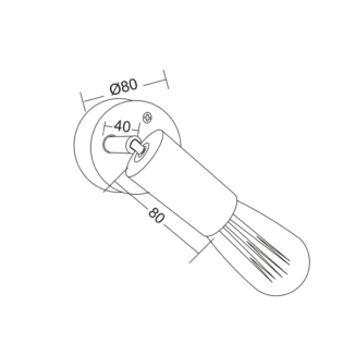 Aca-Lighting ΕΠΙΤΟΙΧΟ Φ/Σ 1ΧΕ27 ΜΑΥΡΟ ΜΑΤ ΜΕΤΑΛΛΙΚΟ 8Χ8Χ14CM MOHICANS