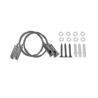 Προφίλ Αλουμινίου κι Εξαρτήματα HANGING KIT FOR PROFILE WITH 1PC STEEL WIRE 2m & INSTALLATION ACCESSORIES
